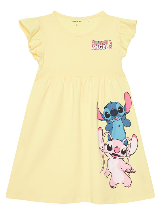 NAME IT Vestito da giorno 13242968 Giallo Regular Fit, taglia : 116