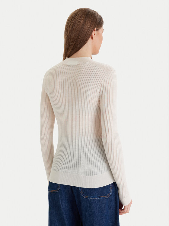 Lacoste Lacoste Sweater AF4189 Ekru Slim Fit