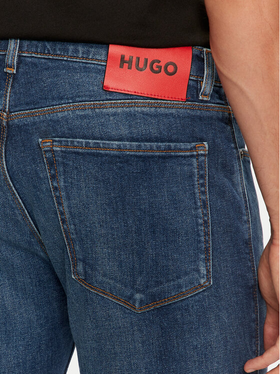 HUGO Hugo Jeansy 50522138 Niebieski Extra Slim Fit