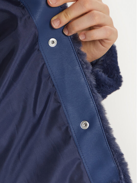 ONLY ONLY Krzno Newvida 15295423 Mornarsko modra Regular Fit