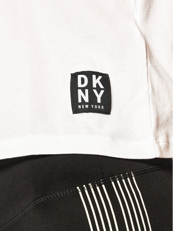 DKNY Sport TShirt DP0T7168 Biały Regular Fit Modivo.pl