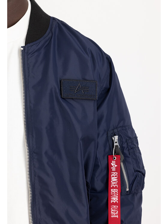 Alpha Industries Alpha Industries Bundy bomber AI.126101-697-XXL Tmavomodrá Slim Fit
