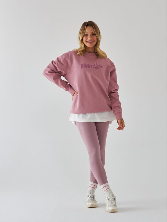 BeShaped BeShaped Bluza Pilates Princess Różowy Oversize