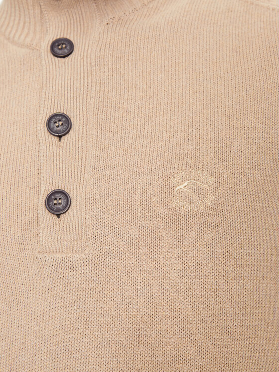 INDICODE INDICODE Sweter Yosevally 35-719 Écru Regular Fit
