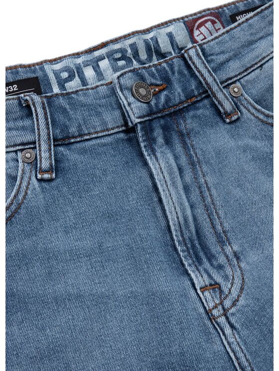 PITBULL PITBULL Szorty jeansowe Highlander Niebieski Regular Fit
