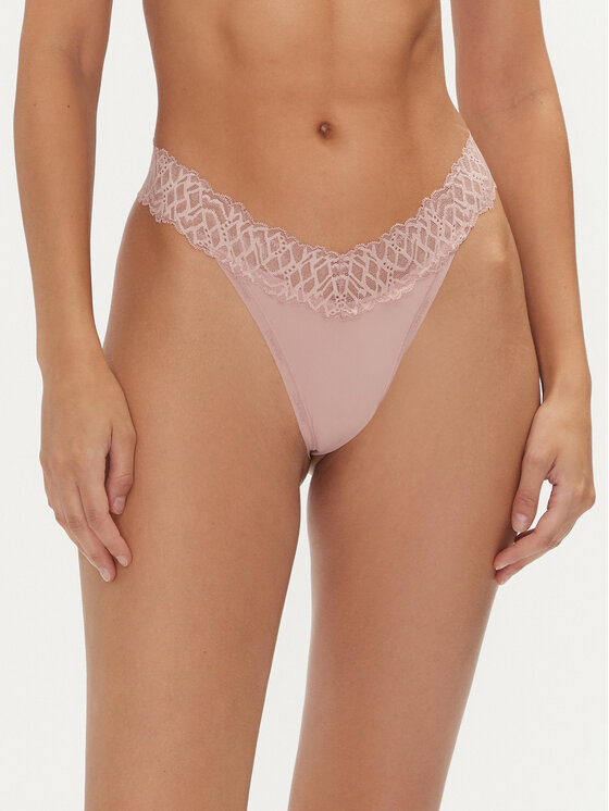 Calvin Klein Underwear Stringi 000QF7838E Rozā