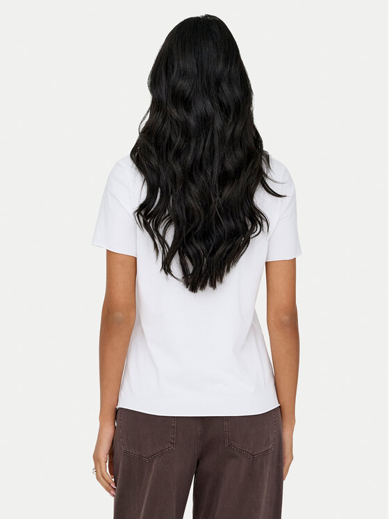 ONLY ONLY Majica Lucy 15366031 Bela Loose Fit