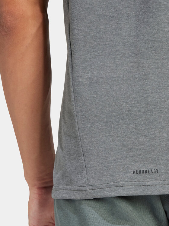 adidas adidas Φανελάκι τεχνικό Designed for Training IS3819 Γκρι Regular Fit