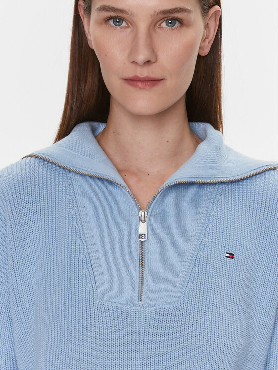 Tommy Hilfiger Tommy Hilfiger Sweater WW0WW42420 Kék Regular Fit