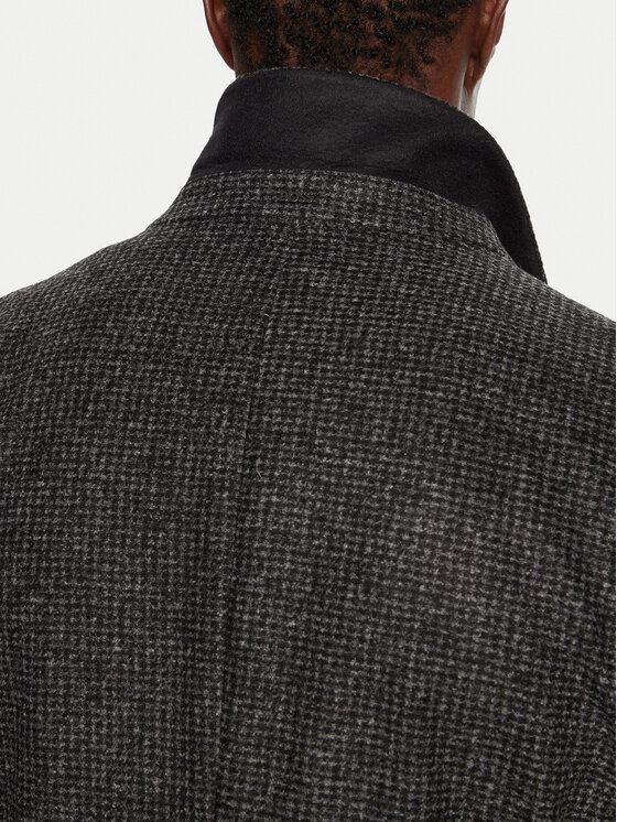 BOSS Boss Cappotto di transizione H-Hyde 50528132 Nero Slim Fit
