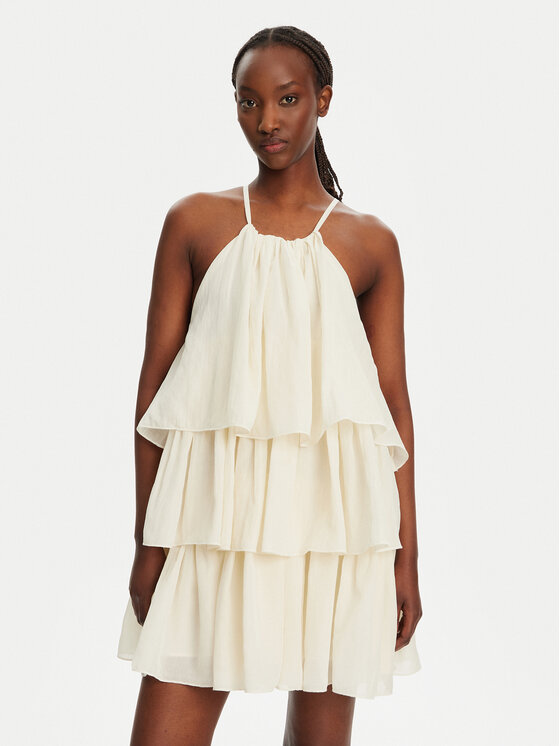 Eleh Eleh Rochie cocktail ESS250043 Bej Regular Fit