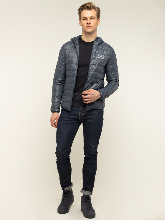 EA7 Emporio Armani EA7 Emporio Armani Vatovaná bunda 8NPB02 PN29Z 1977 Sivá Regular Fit