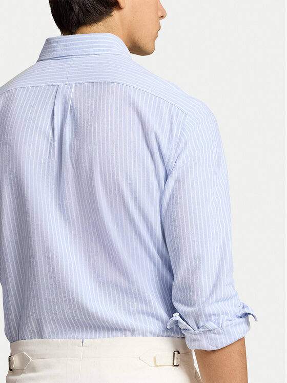 Polo Ralph Lauren Polo Ralph Lauren Риза 710934575002 Светлосиньо Slim Fit
