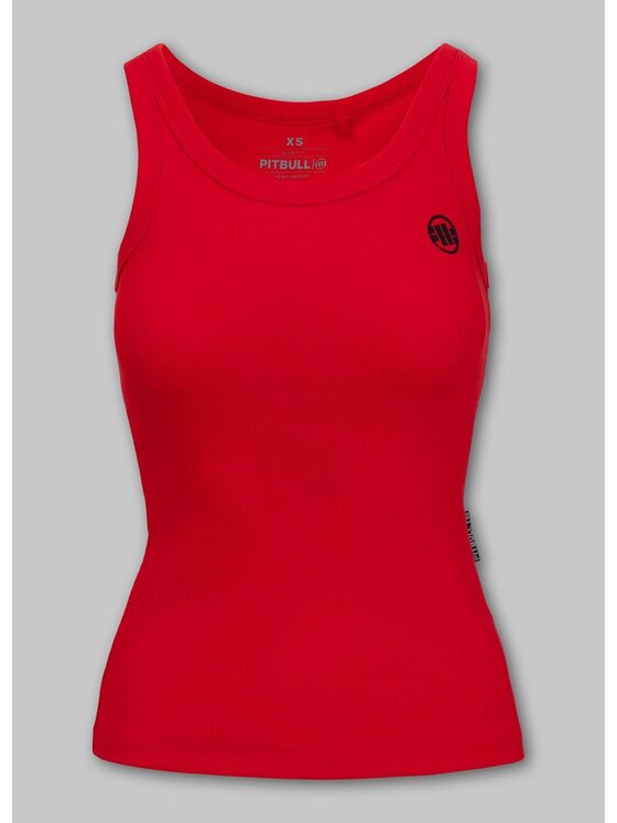 PITBULL PITBULL Tank top Rib Layla Czerwony Slim Fit