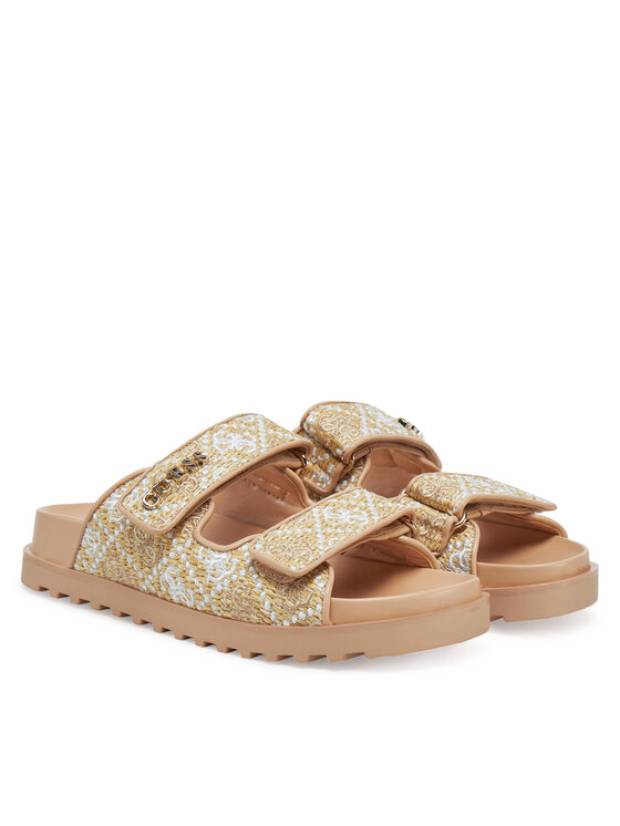 Guess Guess Klapki FLJFZZ FAB19 Beżowy