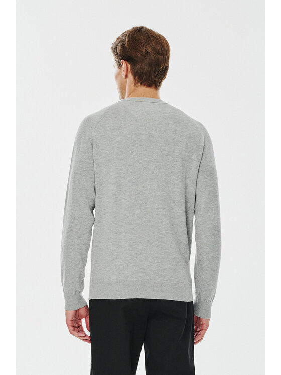 Pako Lorente Pako Lorente Sweter P24WF-2X-028 Szary Classic Fit