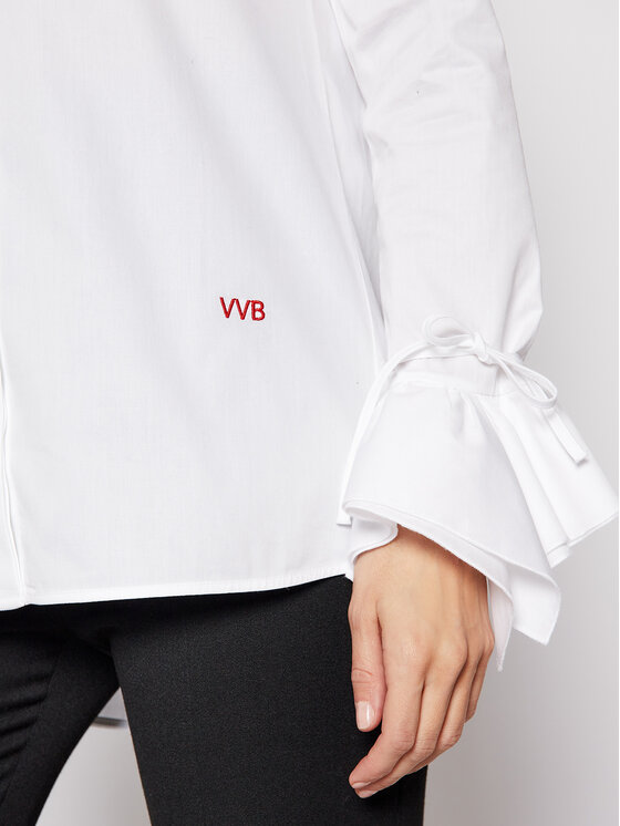 Victoria Victoria Beckham Victoria Victoria Beckham Сорочка Stardust Poplin 2121WSH002279A Білий Regular Fit