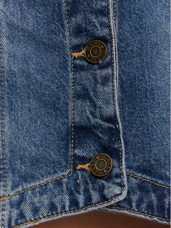 Guess Jeans Guess Jeans Kamizelka W5GN74 D5M46 Granatowy Regular Fit