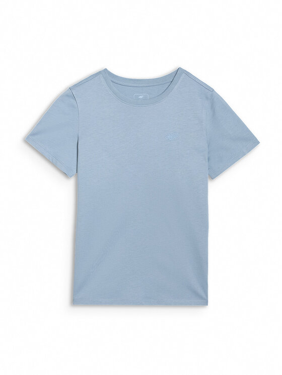 4F 4F T-Shirt BASIC+ Niebieski Regular Fit