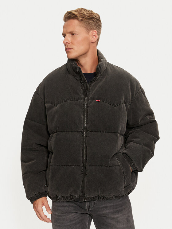 Levi's Vatovaná bunda A0726-0006 Sivá Relaxed Fit