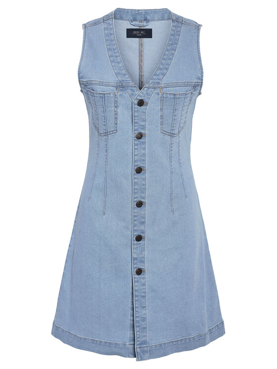 Noisy May Noisy May Džínsové šaty Rikka 27033695 Modrá Slim Fit