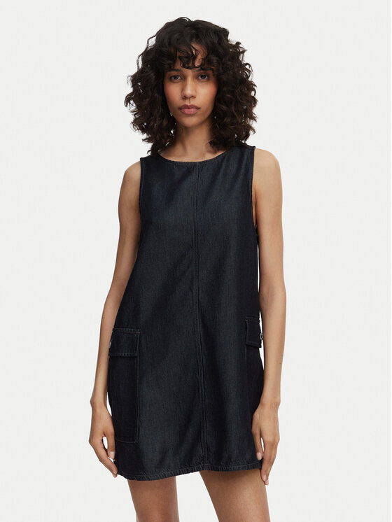 G-Star Raw G-Star Raw Igapäevane kleit Shift D28857-E516 Tumesinine Regular Fit