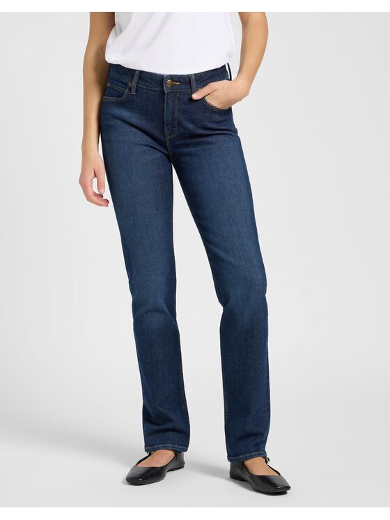 Lee Lee Jeansy ELLY Niebieski Straight Leg