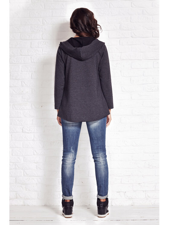 Awama Awama Felpa A033 Grigio Basic Fit