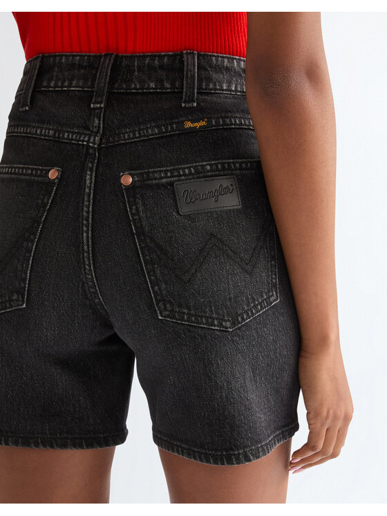 Wrangler Wrangler Szorty jeansowe COWBOY SHORT 5 INCH Szary Loose Fit
