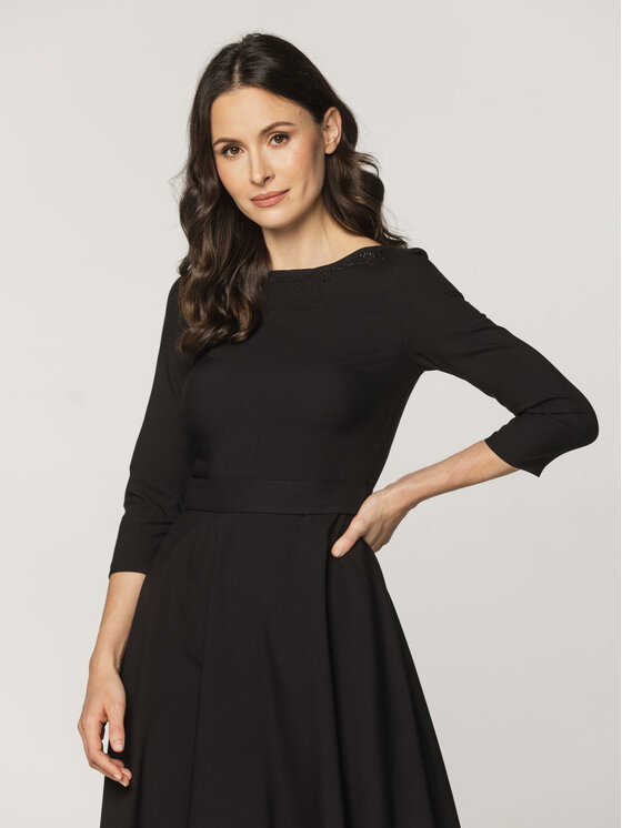 Willsoor Willsoor Sukienka wieczorowa 67910 Czarny A-Line Fit