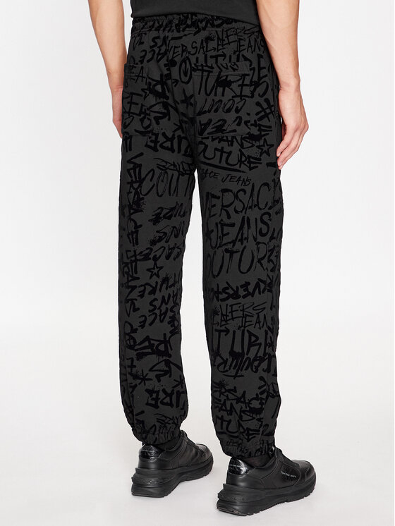 Versace Jeans Couture Versace Jeans Couture Долнище анцуг 75GAA315 Черен Regular Fit