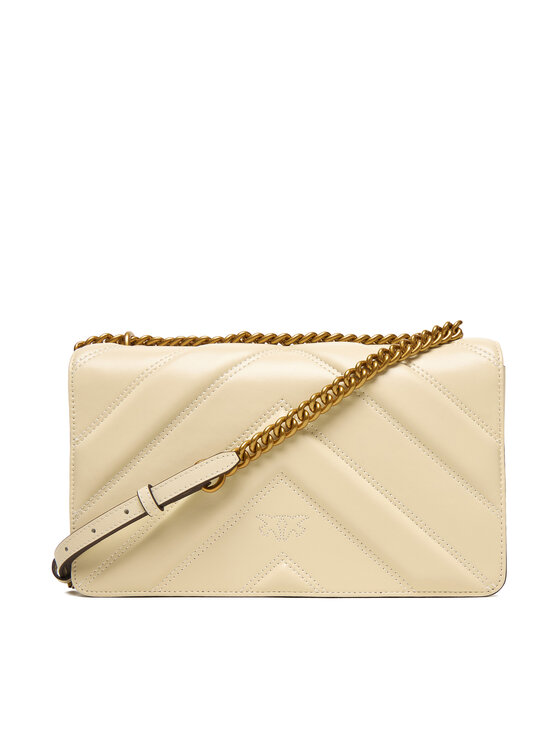 PINKO PINKO Rankinė Love One Classic Light Dc Al 25-26 PLTT 104549 A2OS Écru