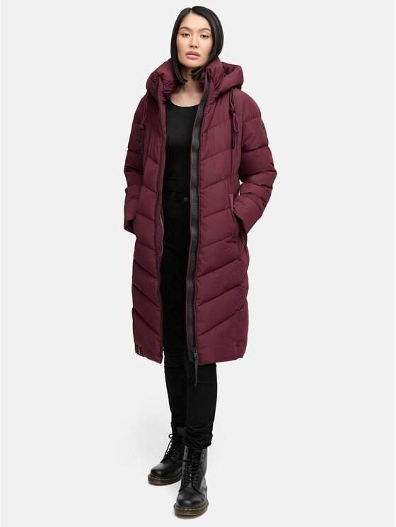 Navahoo Navahoo Kurtka zimowa Sahnekatzi Bordowy Regular Fit