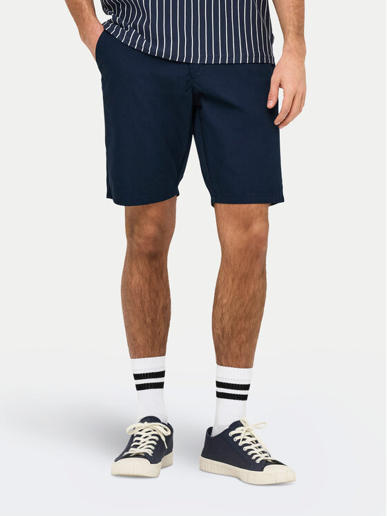 Only & Sons Only & Sons Šortky z materiálu Skal 22034682 Tmavomodrá Slim Fit