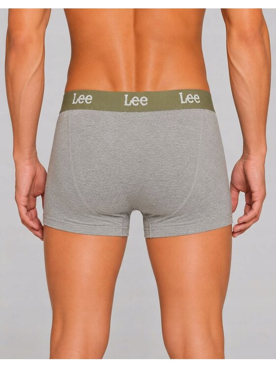 Lee Lee Bokserki Becket 3 Pack Organic Cotton Elastane Trunks Kolorowy
