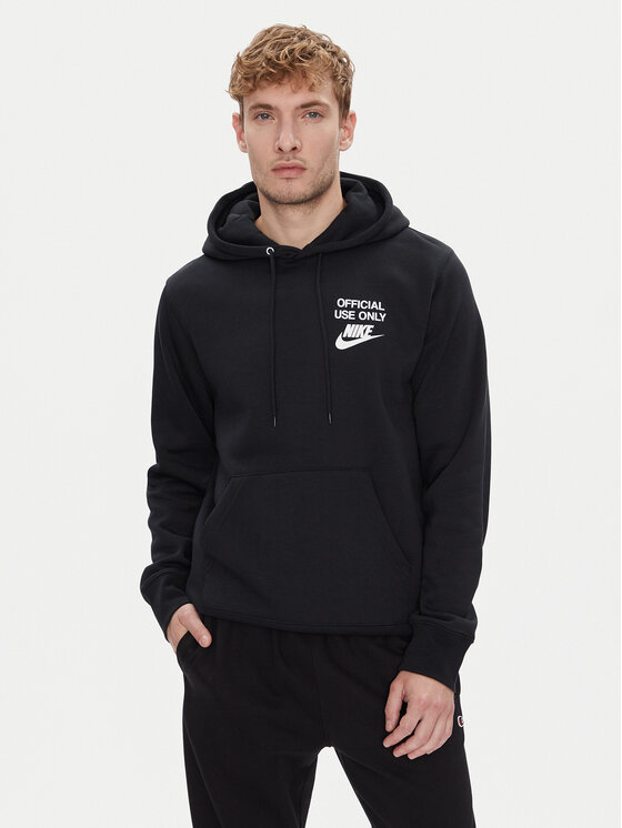Nike Nike Bluză Club Bb IB8398 Negru Regular Fit