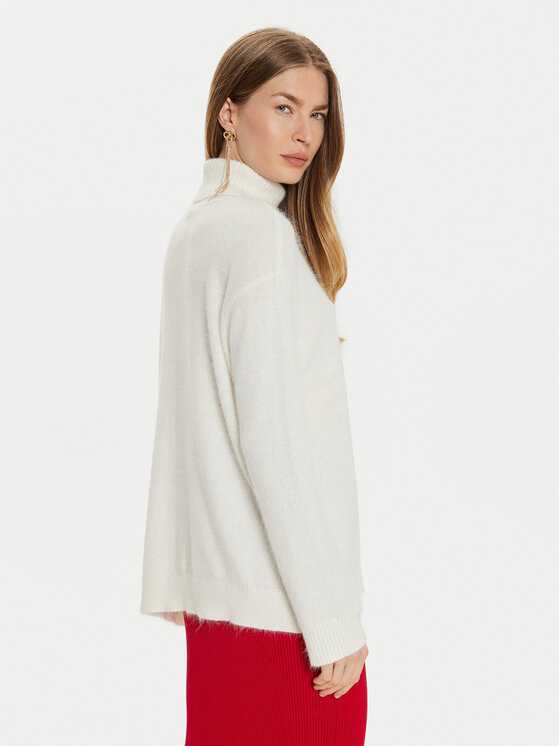 TWINSET TWINSET Golf 242TT3291 Biały Loose Fit