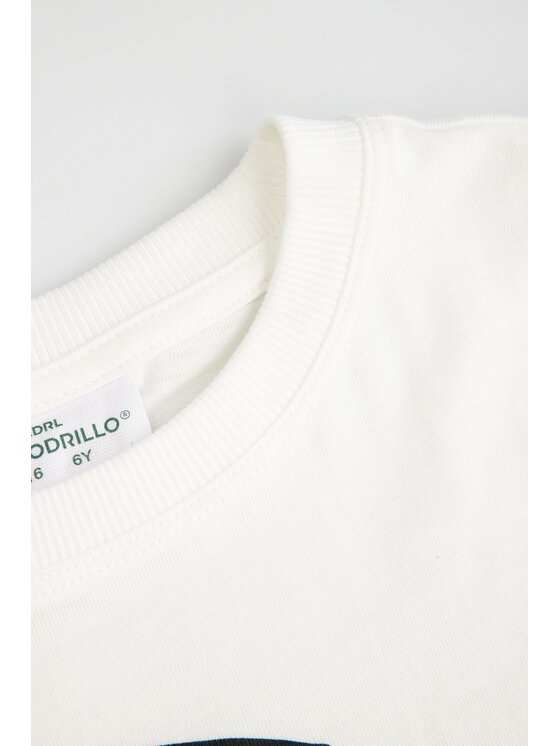 Coccodrillo Coccodrillo T-Shirt WC6143203NBK-003 Écru Regular Fit