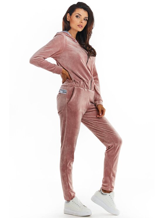 Awama Awama Bluza A373 Różowy Basic Fit