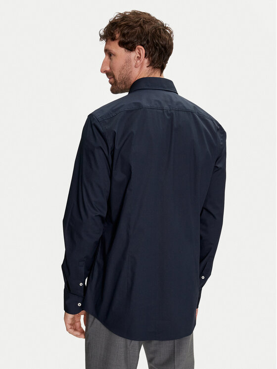 BOSS Boss Srajca H-Hank-Kent-C3-214 50512652 Mornarsko modra Slim Fit