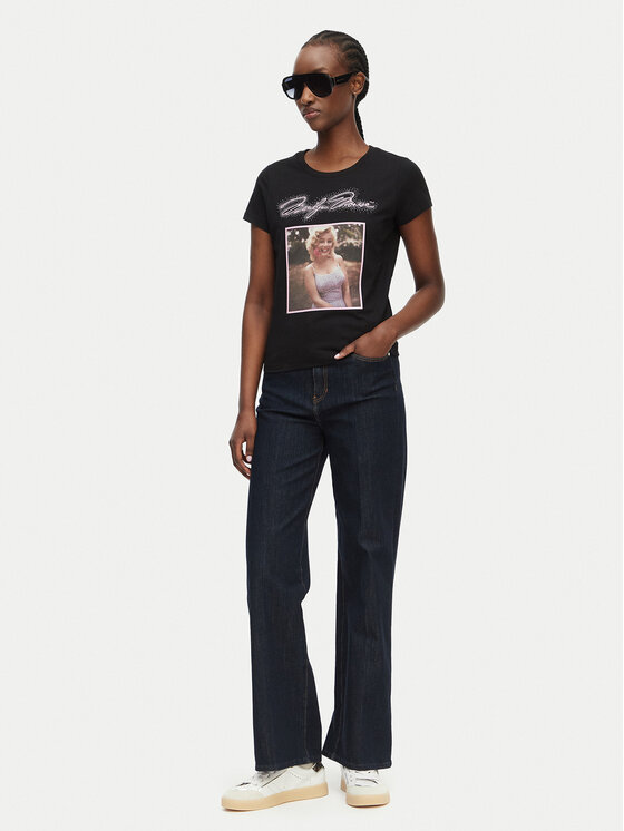 Guess Guess T-shirt W6BI51 K6658 Nero Regular Fit