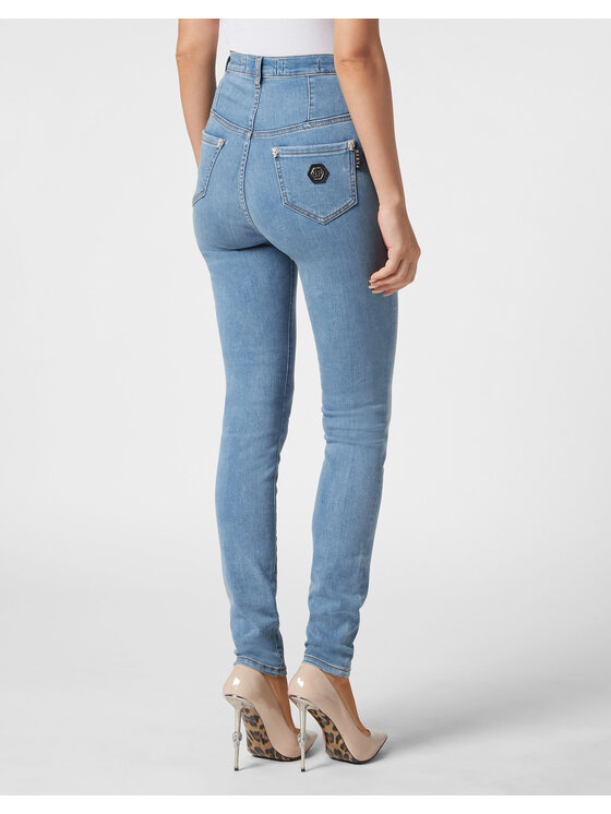 PHILIPP PLEIN PHILIPP PLEIN Jeansy 14879 Błękitny Jegging Fit