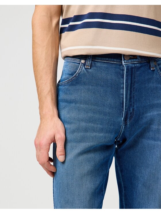 Wrangler Wrangler Jeansy River Niebieski Straight Leg