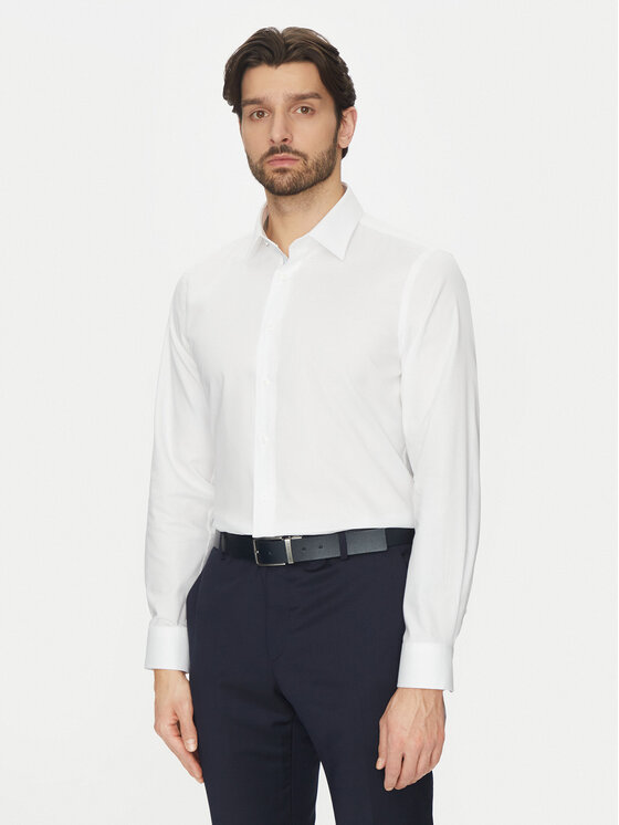 Michael Kors Michael Kors Cămașă MK0DS01501 Alb Slim Fit