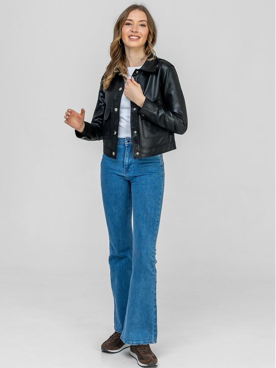 Perso Perso Prechodná bunda BLE262676F Čierna Regular Fit