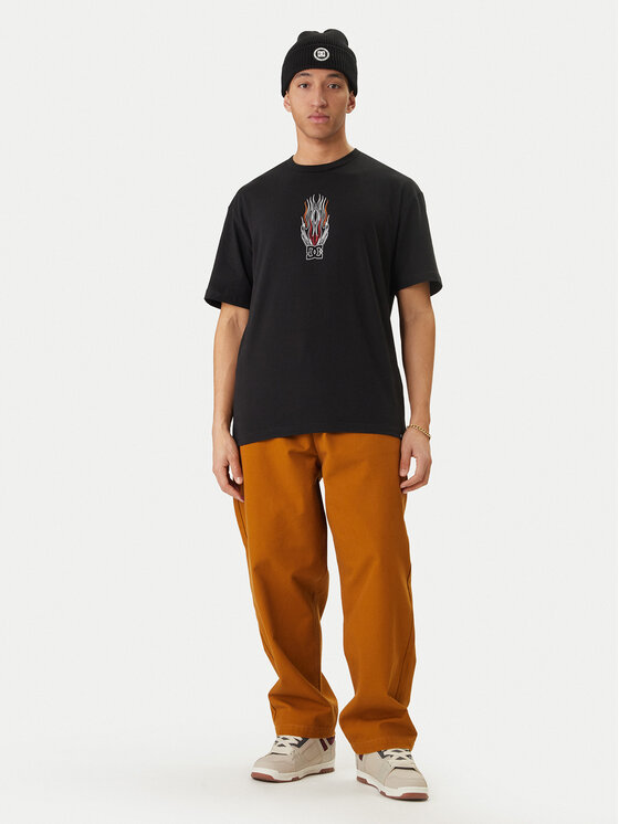 DC Shoes DC Shoes Tričko Burn Out EDYZT04356 Čierna Regular Fit