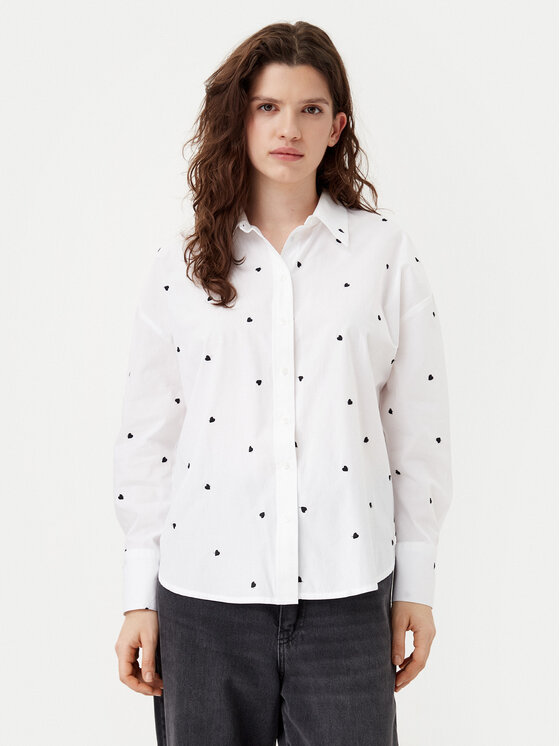 JDY JDY Πουκάμισο Nelly 15330490 Λευκό Loose Fit
