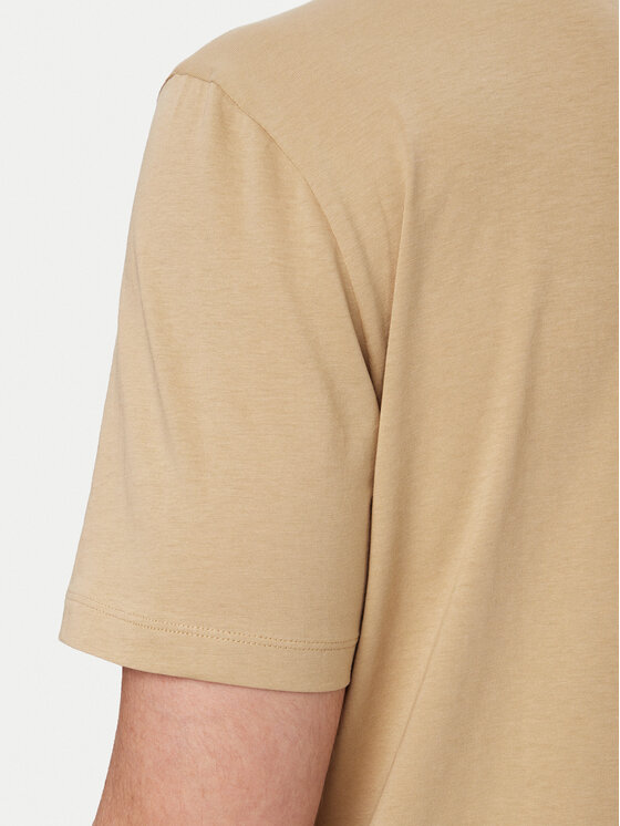 HUGO HUGO Тишърт Dero222 50466158 Бежов Regular Fit