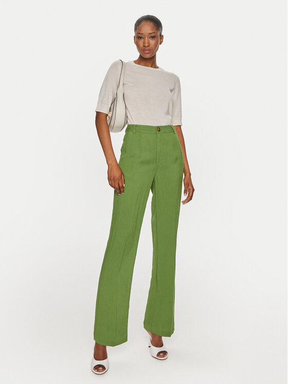 United Colors Of Benetton Pantaloni Donna - Cotone Elastan, Vestibilità Dritta, Lavabili