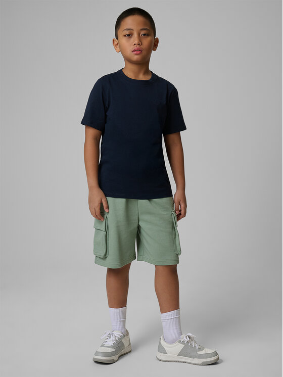 4F 4F T-Shirt BASIC+ Granatowy Oversize